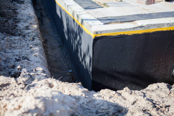 Residential Wet Basement Repair installation at a Londonderry, OH home by SJ Waterproofing Pros