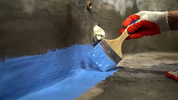 Commercial Wet Basement Repair project at a Londonderry, OH business property by SJ Waterproofing Pros